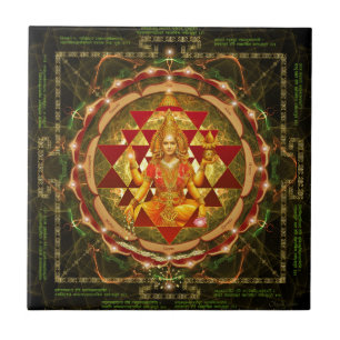 Stotram on Devi Lakshmi - Shri Yantra- Mahalakshmi Tile
