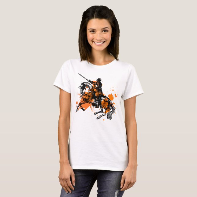 Stoughton Black Knights Splash Ladies Tee (Front Full)