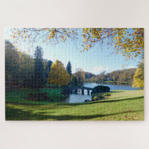 Stourhead Lake, View to the Pantheon. Jigsaw Puzzle