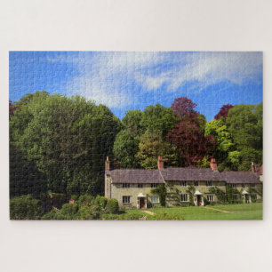 Stourton Cottages. Stourhead Gardens, UK. Jigsaw Puzzle