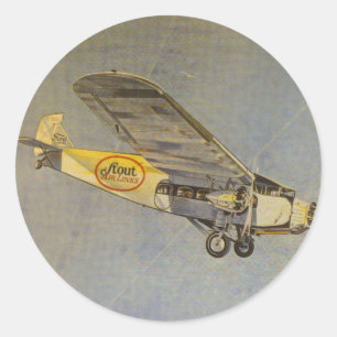 Stout Airlines Classic Round Sticker