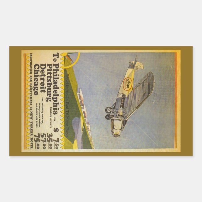 Stout Airlines  Rectangular Sticker (Front)