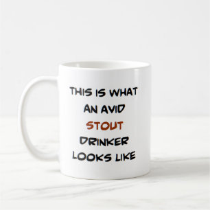 stout drinker, avid coffee mug