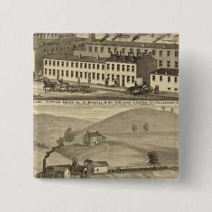 Stove foundry, fitting shops 15 cm square badge