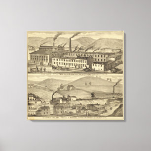 Stove foundry, fitting shops canvas print
