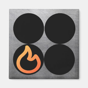 Stove Knob Front Left Burner Control Label Magnet