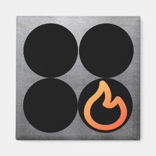 Stove Knob Front Right Burner Control Label Magnet