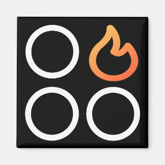 Stove Knob Rear Right Position Burner Label Magnet