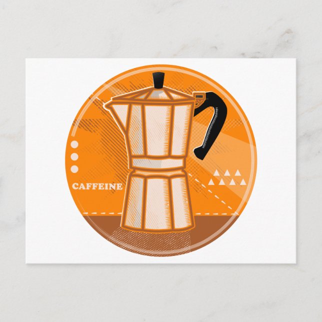 Stove Top espresso pot retro Postcard (Front)