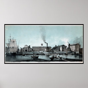 Stove Works Factory Wharf Philadelphia PA Print