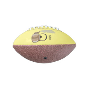 Stovetop or hob kettle cartoon illustration  american football