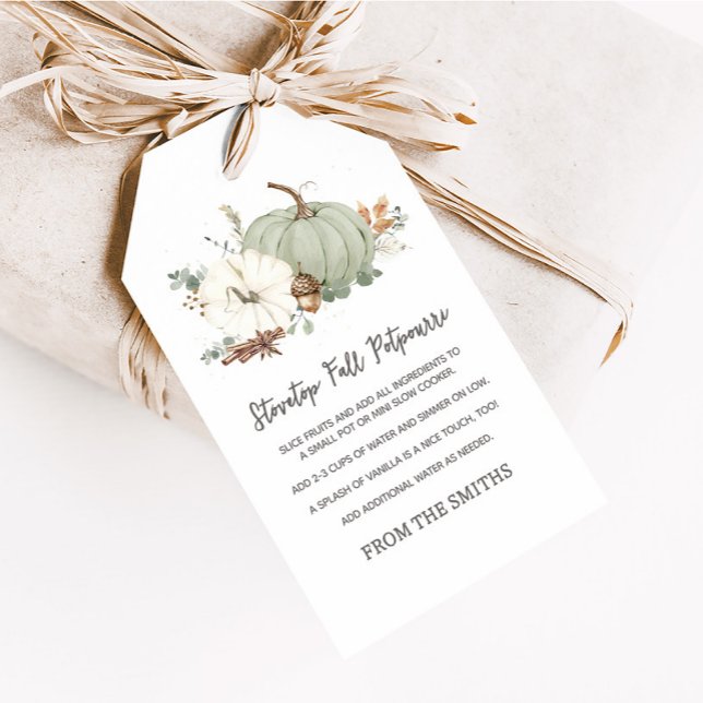 Stovetop Potpourri Holiday Favour Tags (Stovetop Potpourri Favor Tags)