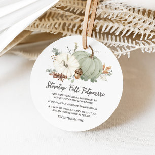 Stovetop Potpourri Holiday Round Favour Tags