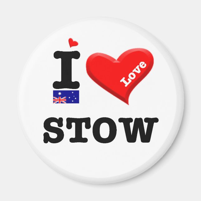 STOW - I Love Magnet (Front)