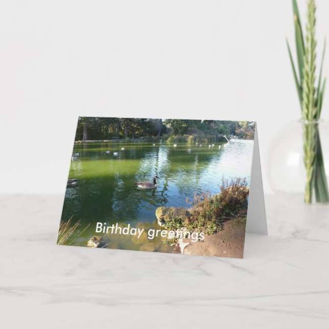 Stow Lake Birthday Card (Front)