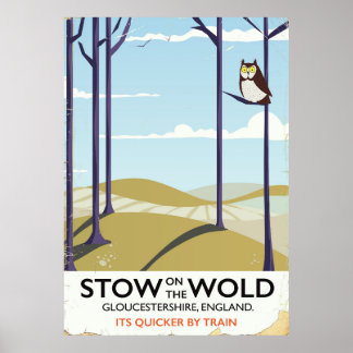 Stow-on-the-Wold,Gloucestershire, England Poster