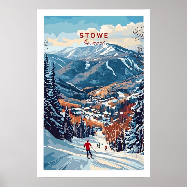 Stowe Mountain Range Poster 1 (Front)