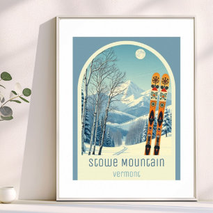 Stowe Mountain Vermont ski resort  Poster