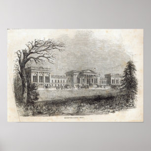 Stowe - the Garden Front Poster