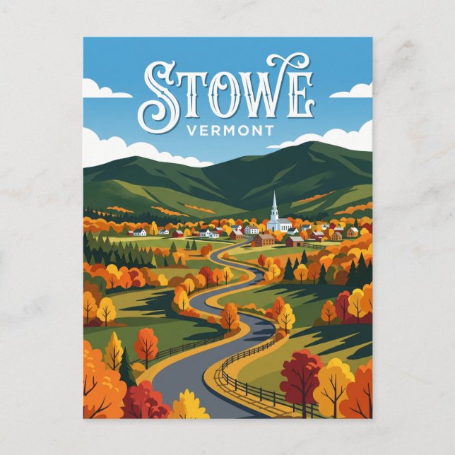 Stowe USA Postcard (Front)