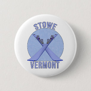 Stowe, Vermont 6 Cm Round Badge