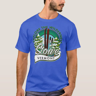 Stowe Vermont explore the Wilderness ski T-Shirt