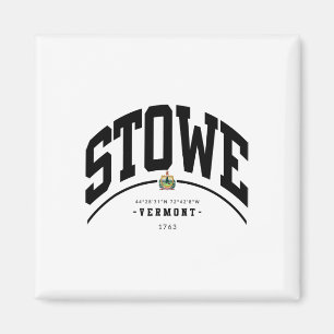 Stowe Vermont Hiking Stowe Souvenir Retro Mountain Magnet