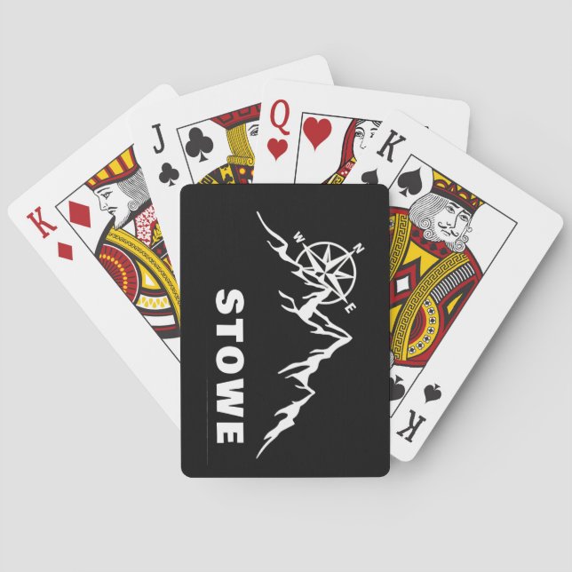 Stowe Vermont Ski Playing Cards (Back)