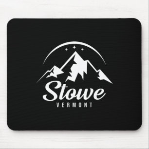 Stowe Vermont Ski Resort Skiing Snowboarding Mouse Mat