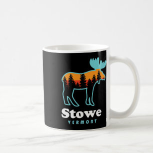 Stowe Vermont Skiing Mountains Stowe Vt Moose Coffee Mug