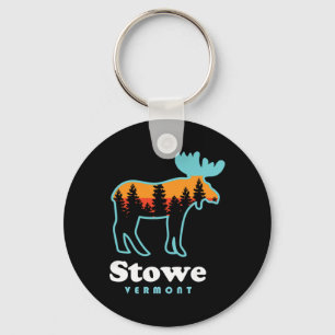 Stowe Vermont Skiing Mountains Stowe Vt Moose Key Ring