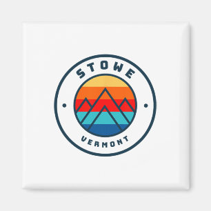 Stowe Vermont Skiing Snowboarding Ski Family Trip Magnet