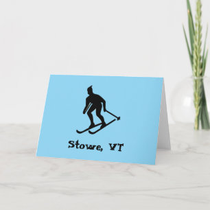 Stowe, VT (New England Ski Town) Vermont Thank You Card