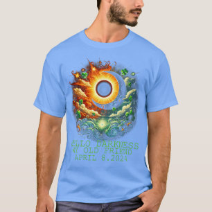 StPatricks day solar eclipse april 08 2024 T-Shirt