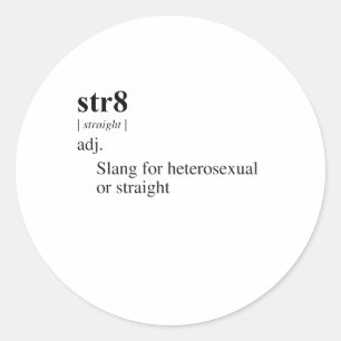 STR8 CLASSIC ROUND STICKER