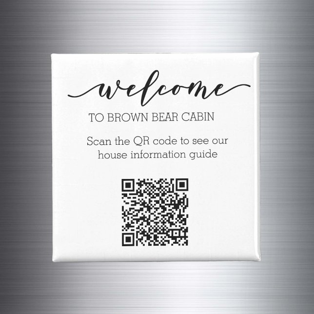 STR Guide QR Code Information guide Rental home  Magnet (Creator Uploaded)