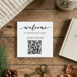 STR Guide QR Code Information WIFI Rental Magnet