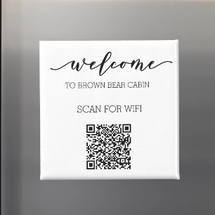 STR Guide QR Code Information WIFI Rental Magnet