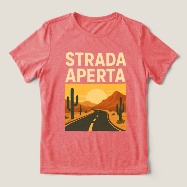 Strada Aperta Tri-Blend Shirt (Design Front)