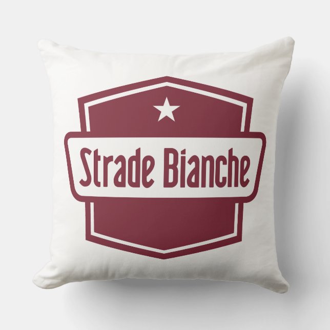 Strade Bianche Logo Cushion (Front)