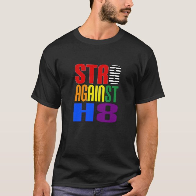 Straight Against Hate LGBT Ally T-Shirt (Front)