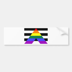 Straight Allies Bumper Sticker