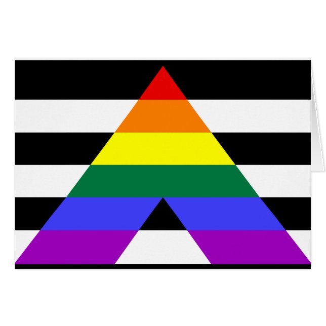 Straight Ally flag (Front Horizontal)
