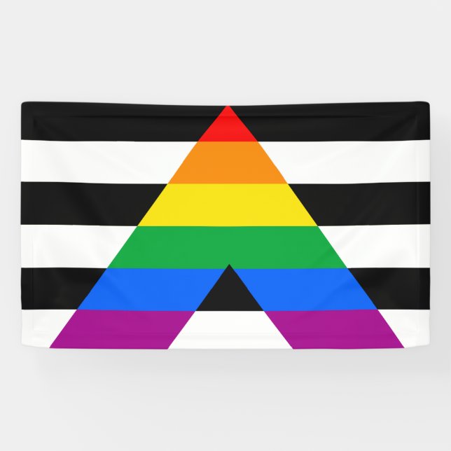 Straight Ally Flag Banner (Horizontal)