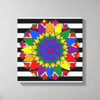 Straight Ally Flag Colours LGBT Supporter Mandala