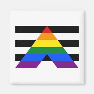 Straight Ally Flag Magnet