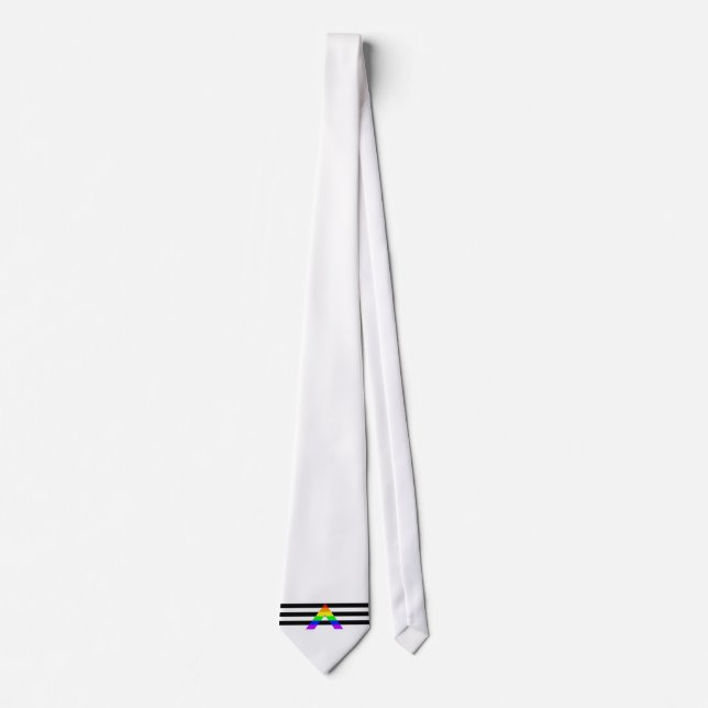 Straight Ally Flag  Tie (Front)