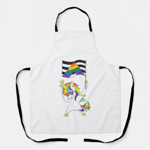 Straight Ally Flag Unicorn Trans Gay Pride LGBTQIA Apron