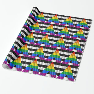 STRAIGHT ALLY FLAG WAVY DESIGN - 2014 PRIDE.png Wrapping Paper