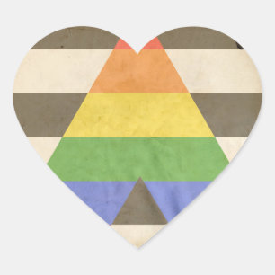 STRAIGHT ALLY HEART STICKER